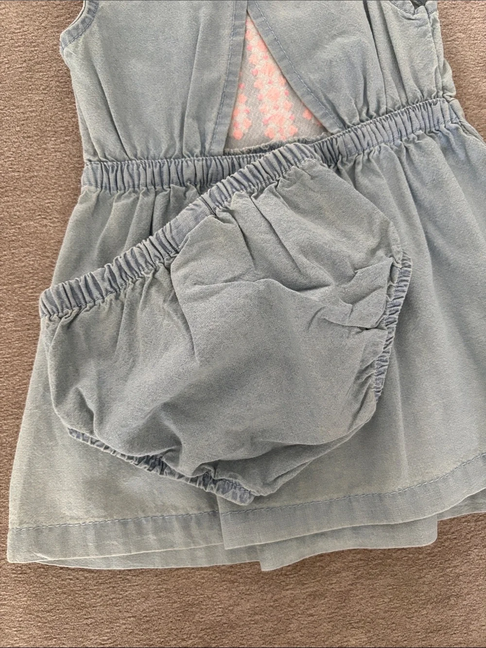 Carter's Baby Girls' Chambray Embroidered Dress